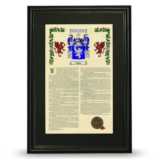 Joness Deluxe Armorial Framed - Black