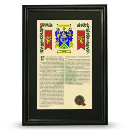 Joseph Deluxe Armorial Framed - Black