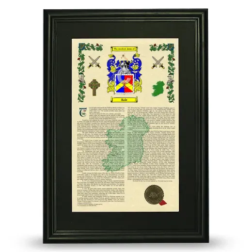 Kale Deluxe Armorial Framed - Black