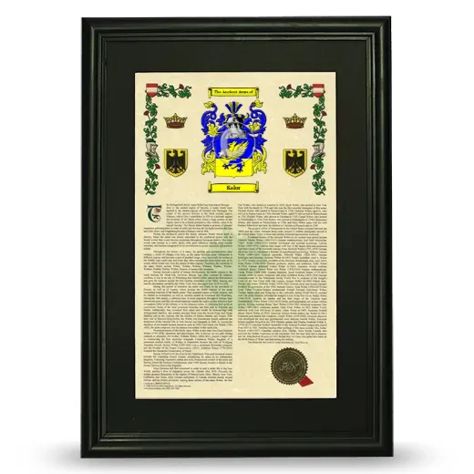 Kalor Deluxe Armorial Framed - Black