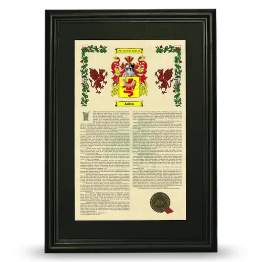 Kalten Deluxe Armorial Framed - Black