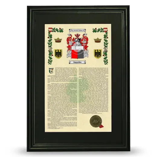 Kappelen Deluxe Armorial Framed - Black