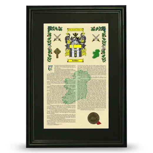 Kelliher Deluxe Armorial Framed - Black