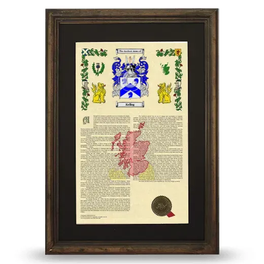 Kellog Deluxe Armorial Framed - Brown