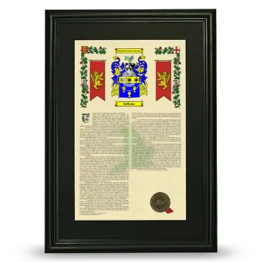 Kellums Deluxe Armorial Framed - Black