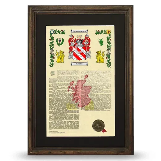 Kendra Deluxe Armorial Framed - Brown
