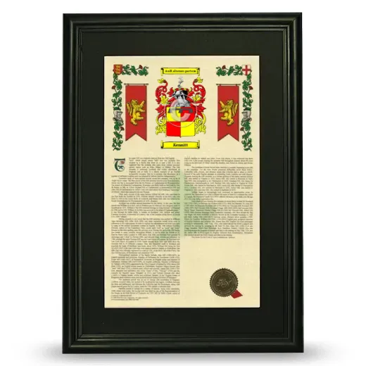 Kennitt Deluxe Armorial Framed - Black