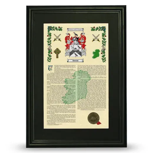 Kerwin Deluxe Armorial Framed - Black