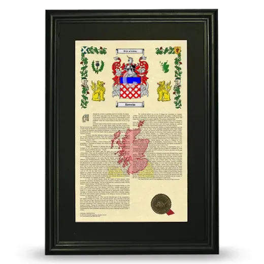 Kerwin Deluxe Armorial Framed - Black