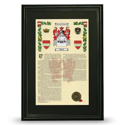 Ketrel Deluxe Armorial Framed - Black