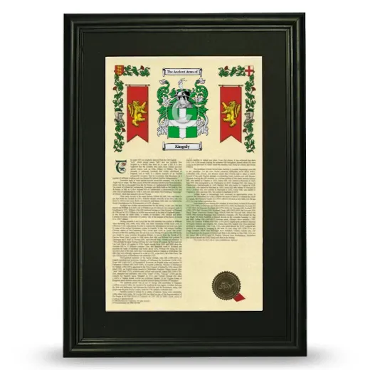 Kingsly Deluxe Armorial Framed - Black