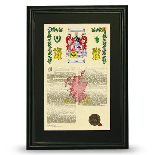 Klan Deluxe Armorial Framed - Black