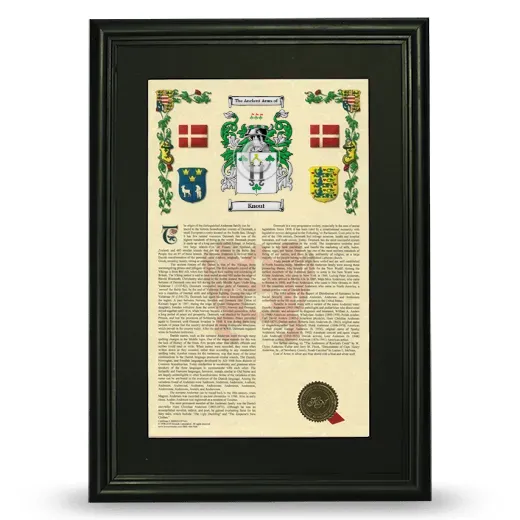 Knout Deluxe Armorial Framed - Black