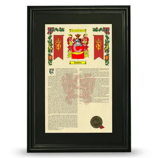 Knudson Deluxe Armorial Framed - Black