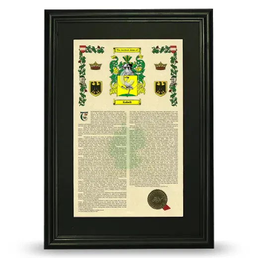Kobelt Deluxe Armorial Framed - Black