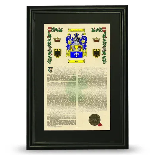 Kop Deluxe Armorial Framed - Black