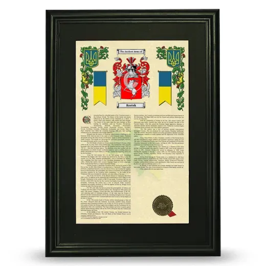 Kostek Deluxe Armorial Framed - Black
