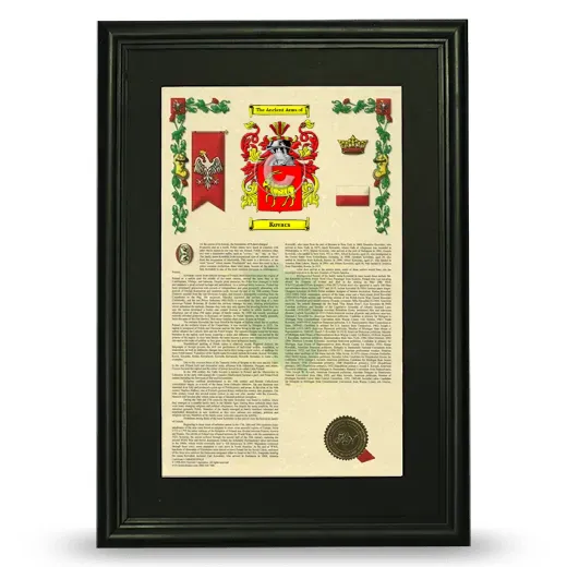 Kovacs Deluxe Armorial Framed - Black