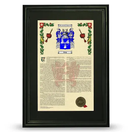 Krug Deluxe Armorial Framed - Black