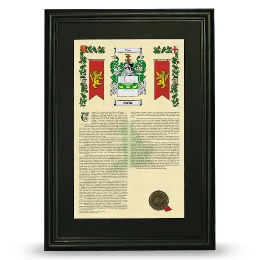 Kurbie Deluxe Armorial Framed - Black