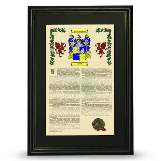 Lacon Deluxe Armorial Framed - Black