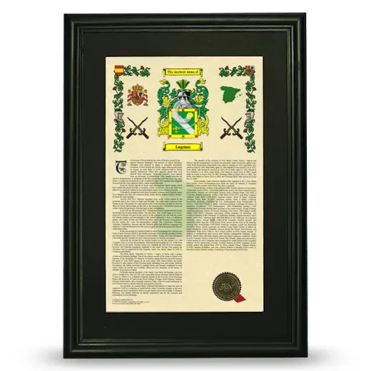 Laguno Deluxe Armorial Framed - Black