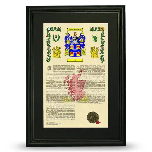 Lal Deluxe Armorial Framed - Black