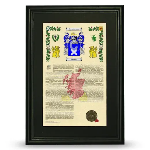 Lamey Deluxe Armorial Framed - Black