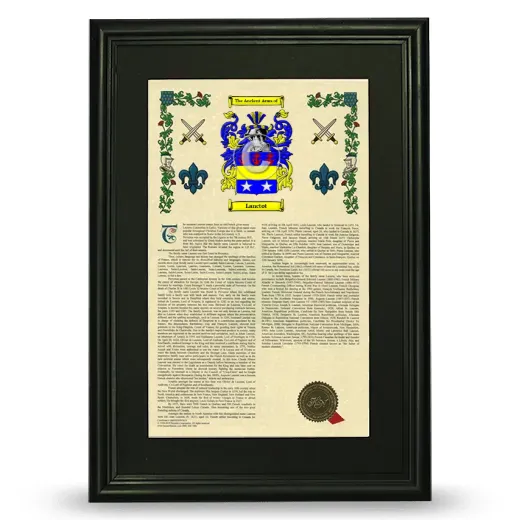Lanctot Deluxe Armorial Framed - Black