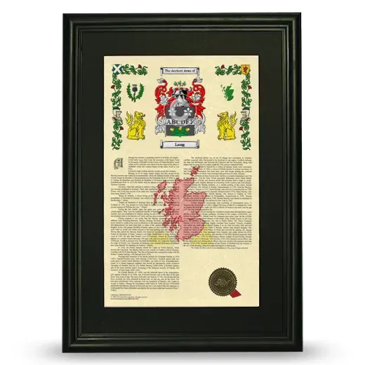 Lang Deluxe Armorial Framed - Black