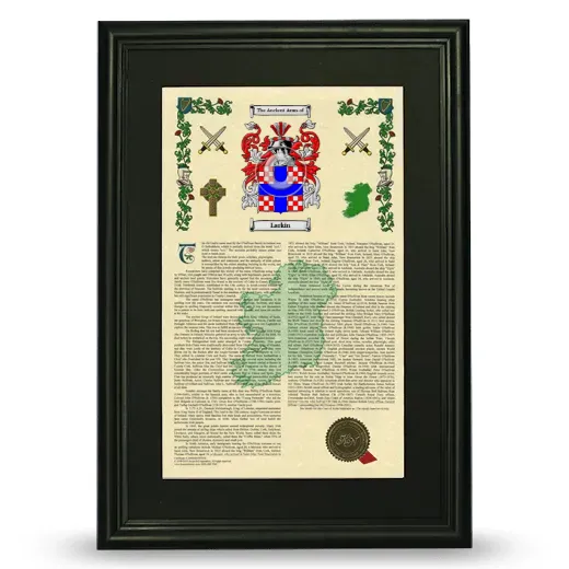 Larkin Deluxe Armorial Framed - Black