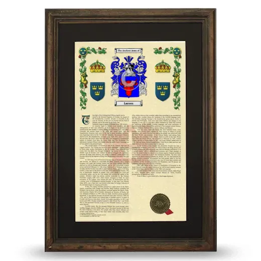 Larsen Deluxe Armorial Framed - Brown