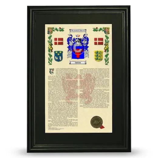 Larson Deluxe Armorial Framed - Black