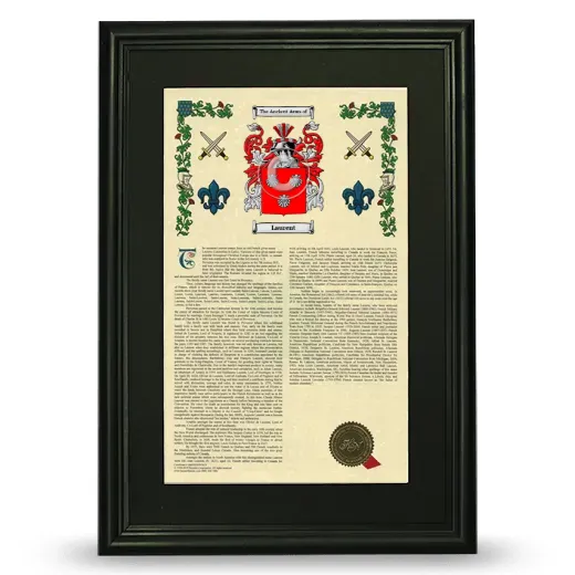 Laurent Deluxe Armorial Framed - Black