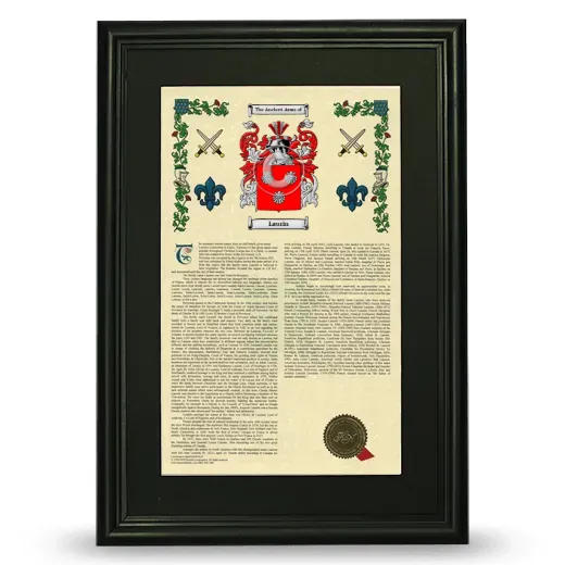 Laurin Deluxe Armorial Framed - Black
