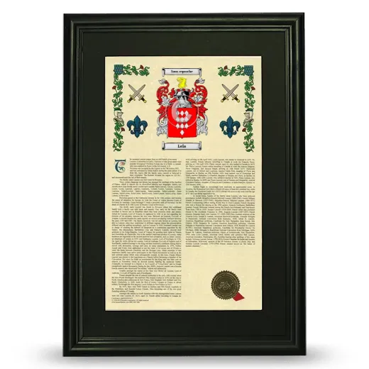 Lela Deluxe Armorial Framed - Black