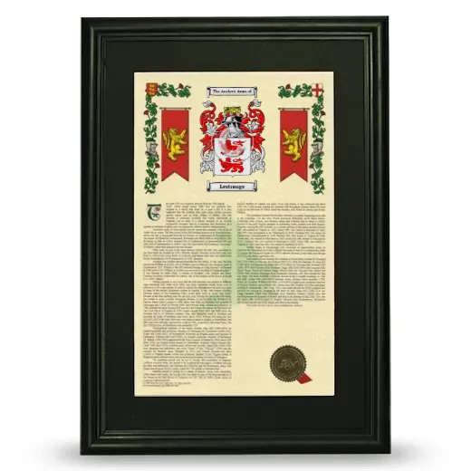 Lestrange Deluxe Armorial Framed - Black