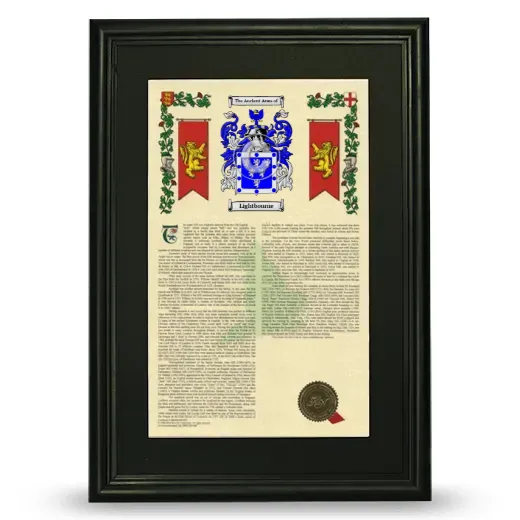 Lightbourne Deluxe Armorial Framed - Black