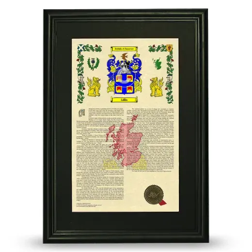 Lillis Deluxe Armorial Framed - Black