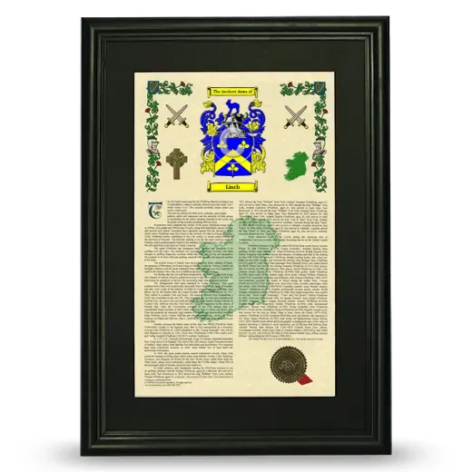Linch Deluxe Armorial Framed - Black