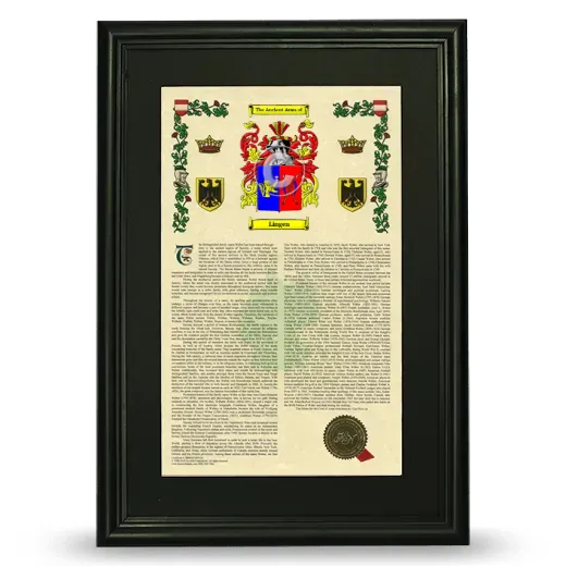 Lingen Deluxe Armorial Framed - Black