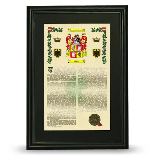 Lisch Deluxe Armorial Framed - Black