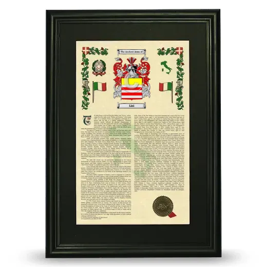 Lisi Deluxe Armorial Framed - Black