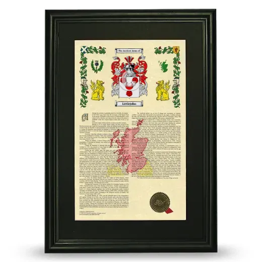Littlejohn Deluxe Armorial Framed - Black