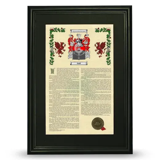 Loid Deluxe Armorial Framed - Black