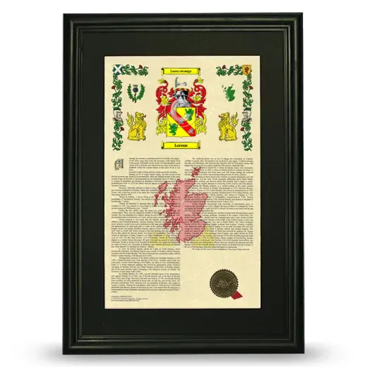 Lorens Deluxe Armorial Framed - Black