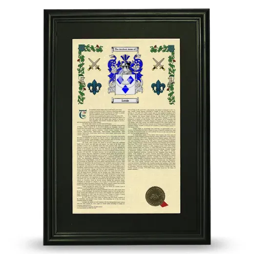 Louis Deluxe Armorial Framed - Black