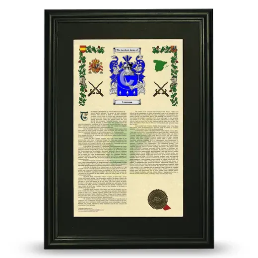 Lozana Deluxe Armorial Framed - Black