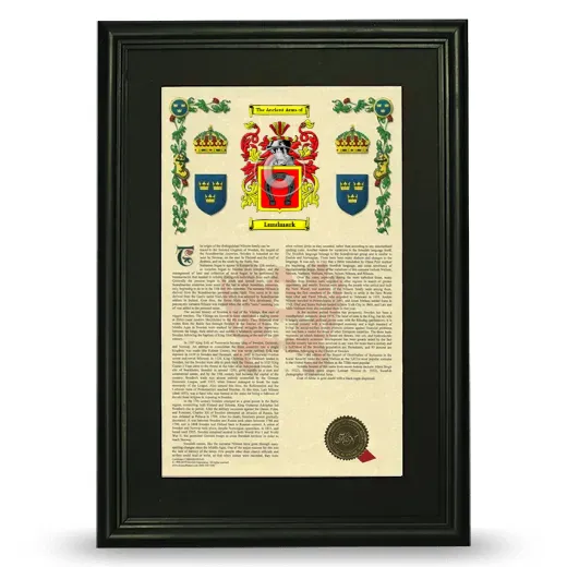 Lundmark Deluxe Armorial Framed - Black