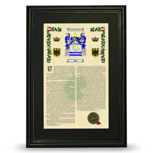 Lyer Deluxe Armorial Framed - Black